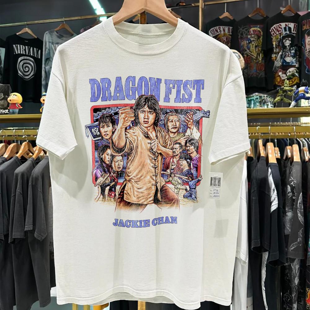 

Кулак дракона Джеки Чан Фильм Каратэ Кунг-фу Ретро Футболка Брюс Ли M