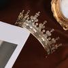 Luxurious Metal Crowns Banquet Hairhoop Crownpiece Baroque Tiaras for Women Design for Weddings and Banquets Photography