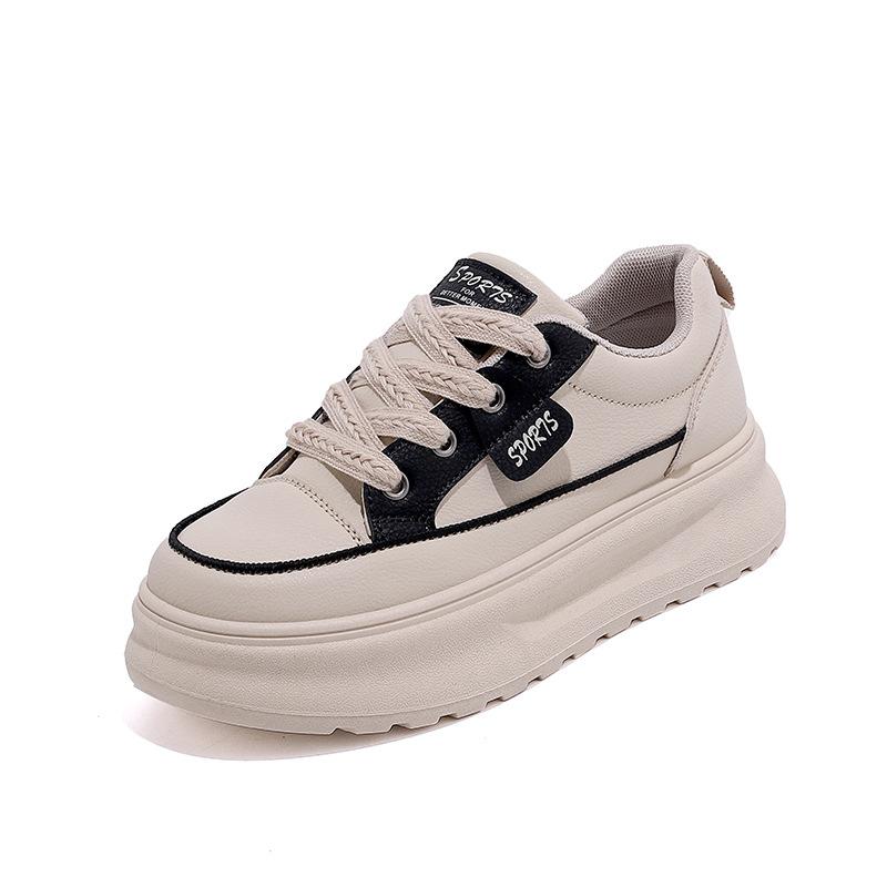 Small Height Increase Women's Shoes Small White Shoes Women's Platform Sports Board Shoes Internet Celebrities Show Small Feet New Women's Shoes KT-27