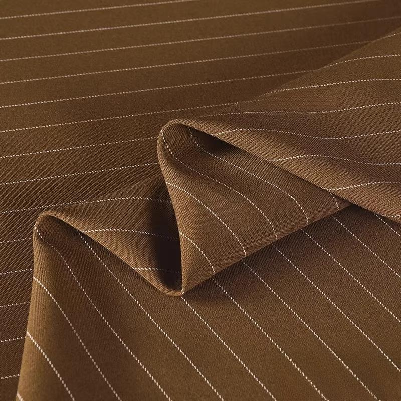100/300/500cm Vertical Stripe Fabric Wrinkle Resistant Drapable Professional Suits Pant Dresses Office Apparel Textile Fabric
