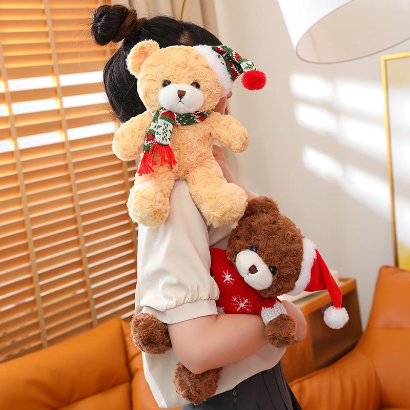 Christmas Teddy Bear Plush Toy Bear Doll Hug Bear To Give Your Best Friend To Children Christmas Birthday Gift
