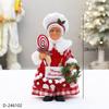 Cartoon-inspired New Standing and Sitting Position Chef Figurine for Elderly Women and Grandmothers Christmas Table Decoration Item, Stand-alone Piece