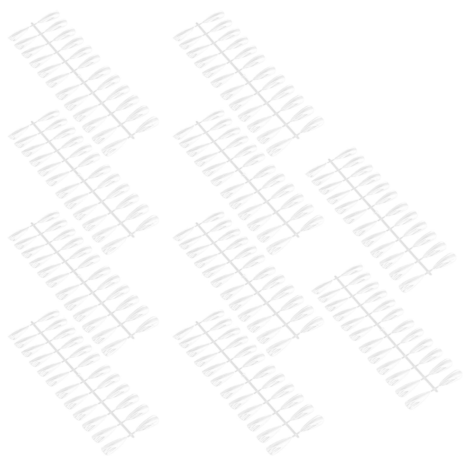 

240 шт. Палочки для образцов лака для ногтей Прозрачные типсы для демонстрации лака для ногтей Маникюрные принадлежности Длинные Заостренные