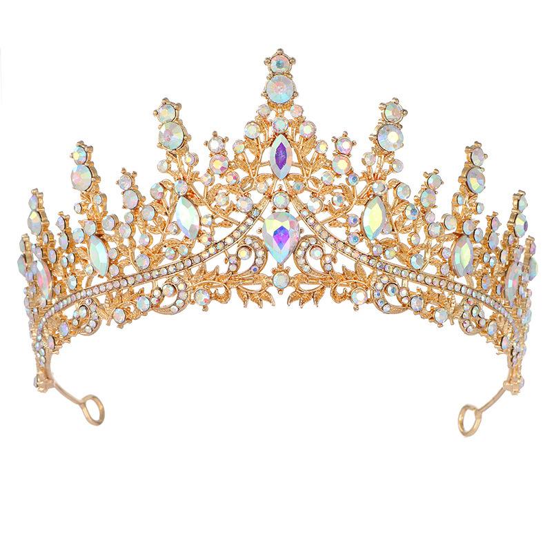 New Luxury Full Diamond Bridal Crown Headband Wedding Dress Accessories Elegant Temperament Crystal Bridal Crown Hair Accessories