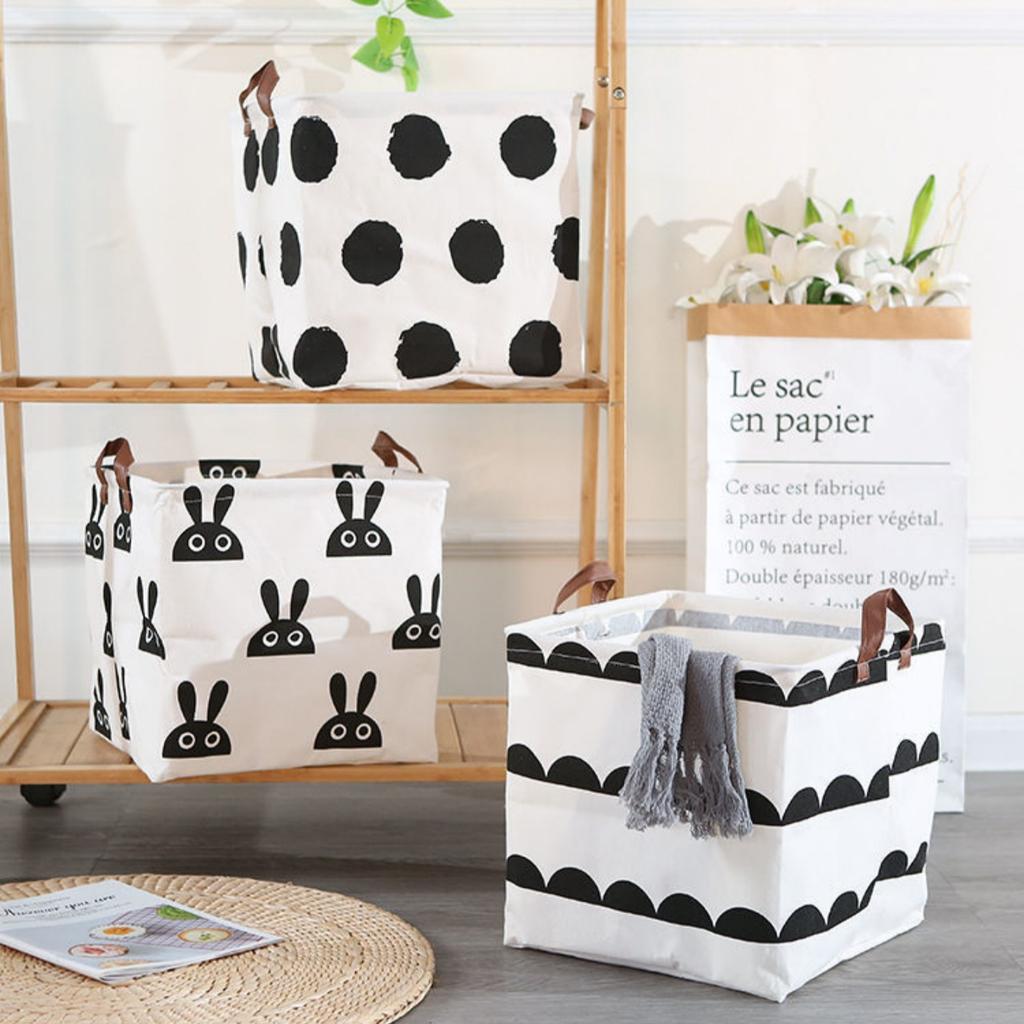 Large Capacity Fabric Storage Basket With Practical Open Design Suitable For Storing Clothes Toys And Miscellaneous Items