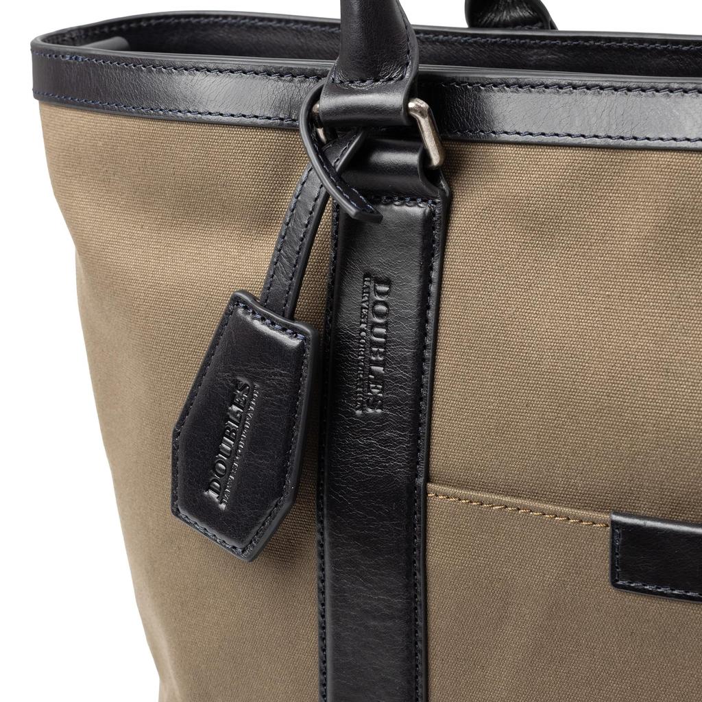 Tote Bag for A4 Canvas and Cowhide [Doubles] 2-Way Men, Compatible, Leather, KCH-1640 (Camel)