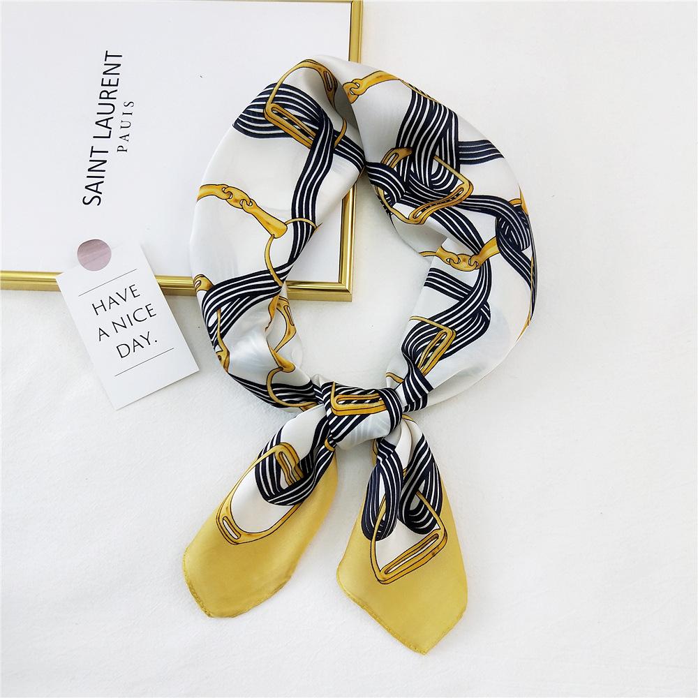Fashion Decoration Scarf Hairband Tie Hair 70 Small Square Scarf Silk Scarf Women'S Spring And Autumn Versatile Small Scarf Professional Scarf
