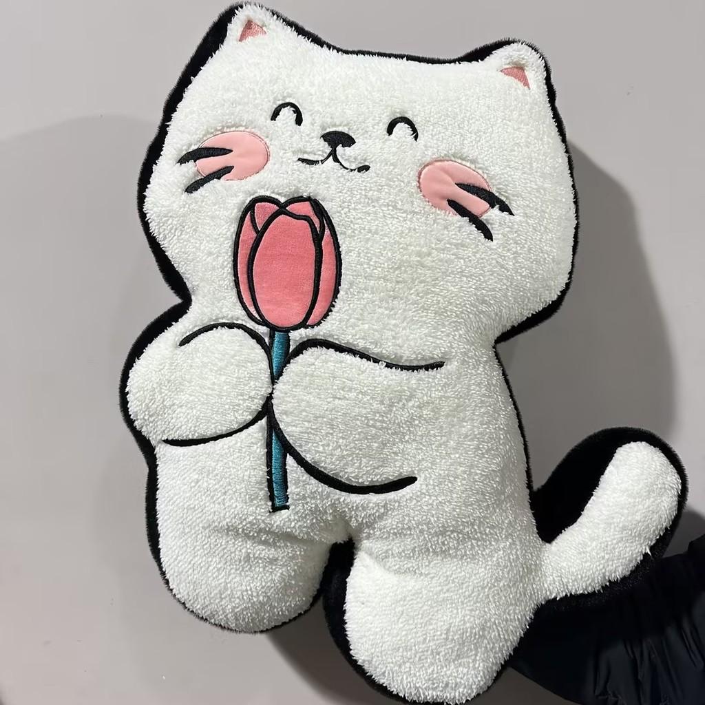 

White Highland West Terrier Dog Cat Plush Toy Stuffed Doll Decoration Gift Kids Cat