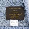 LOUIS VUITTON Escalp Logo Mania Shine Scarf M71166 light blue wool Women Used