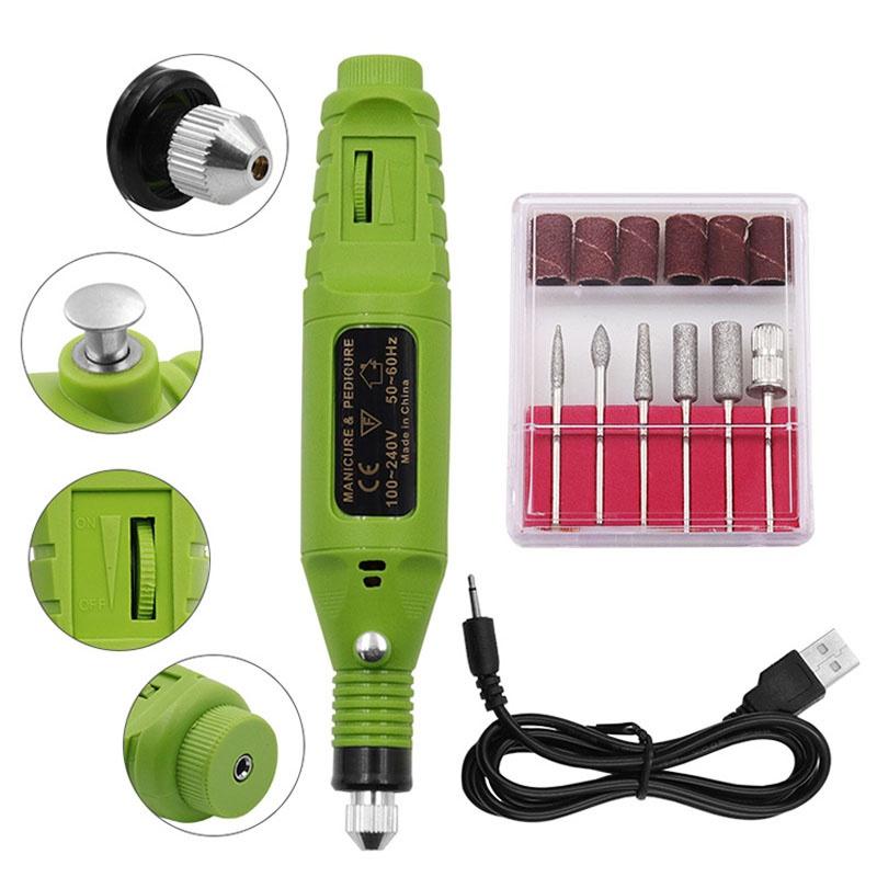 USB Mini Electric Grinding Variable Speed Rotary Tool Kit Drill Bit Engraving Pen for Milling and Polishing Tools