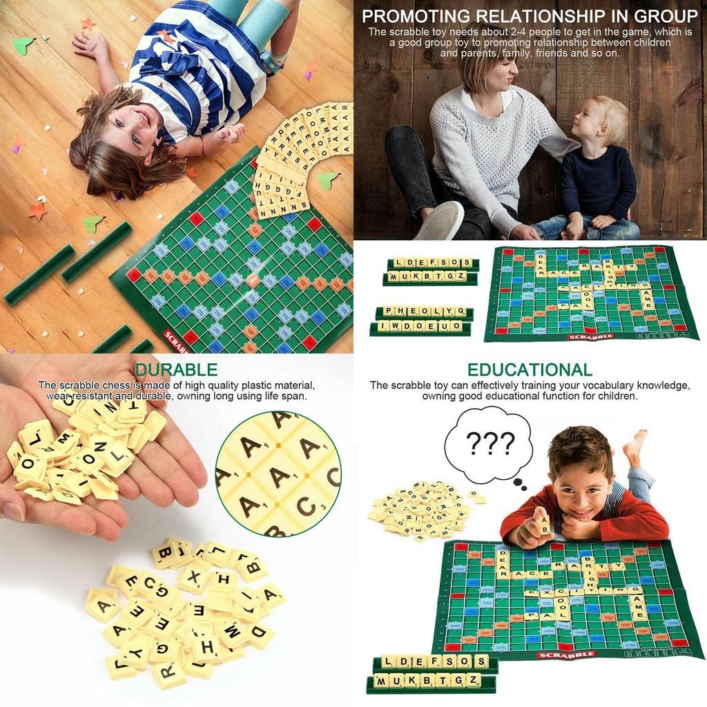 Fun And Engaging Scrabble Board Game For Kids And Adults To Enhance Vocabulary Skills