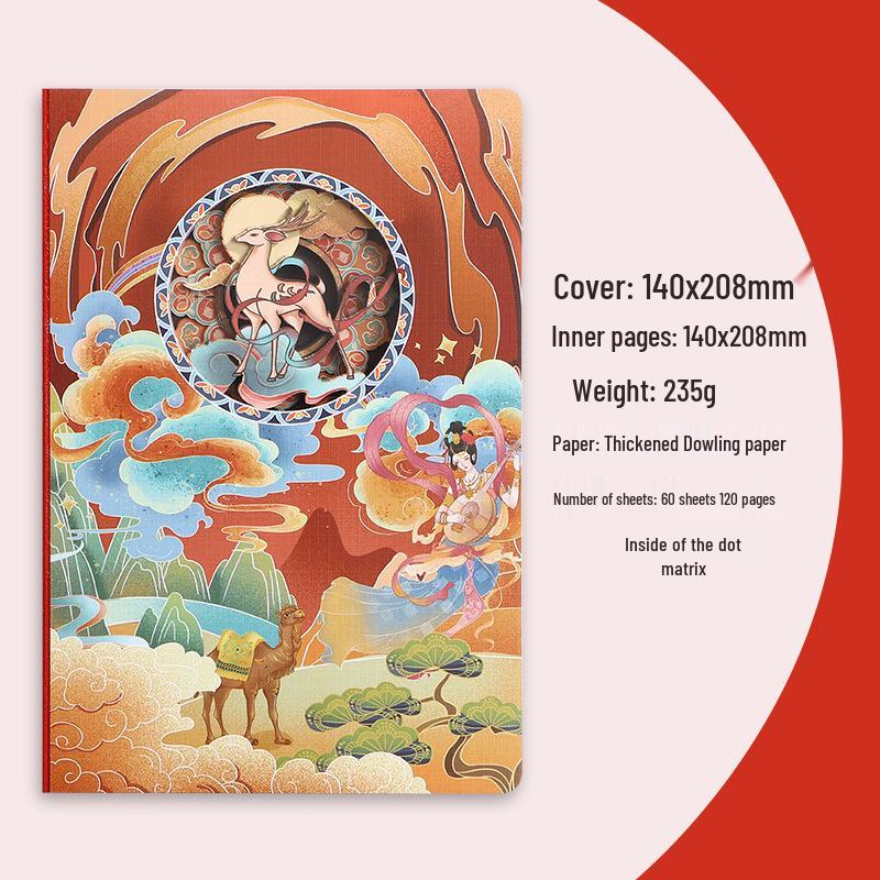 3D Embossed Paper Carving Notebook: Custom Travel Stamp & Souvenir