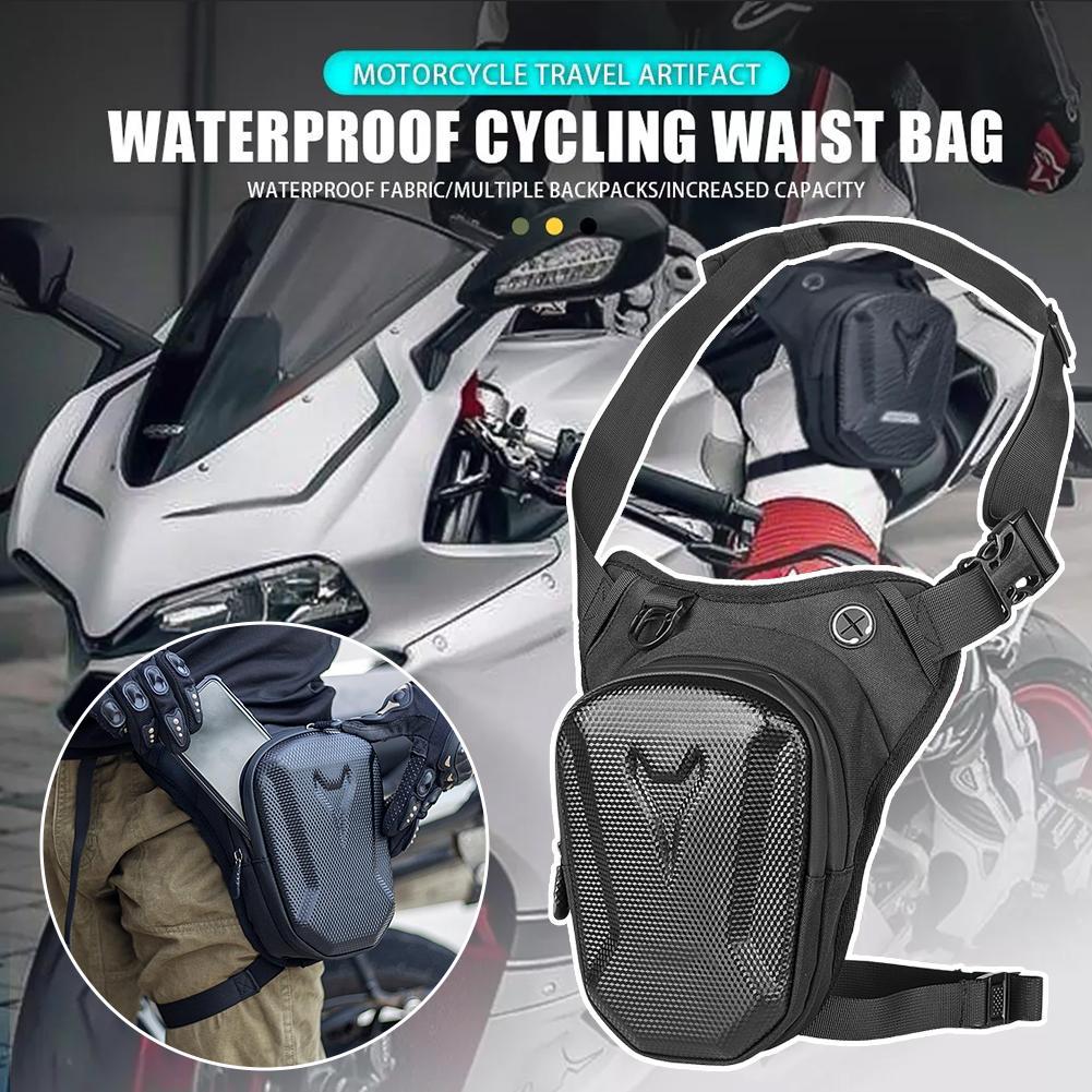 Motorcycle Bag Waterproof Motor Drop Waist Leg Bag Thigh Belt Bag Motorbike Saddle Side Bags Mobile Phone Purse Fanny Pack Bags