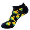 Fashion Funny Men's Hip Hop Harajuku Cartoon Cotton  Fruit Animal Beer Food Happy Casual Business Short Socks Gift Dropship