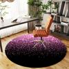 1pc Glitter Sparkle Round Chair Mat Office Area Rug - Non-Slip, Floor Mat for Office, Bedroom, and Indoor Decor P127200