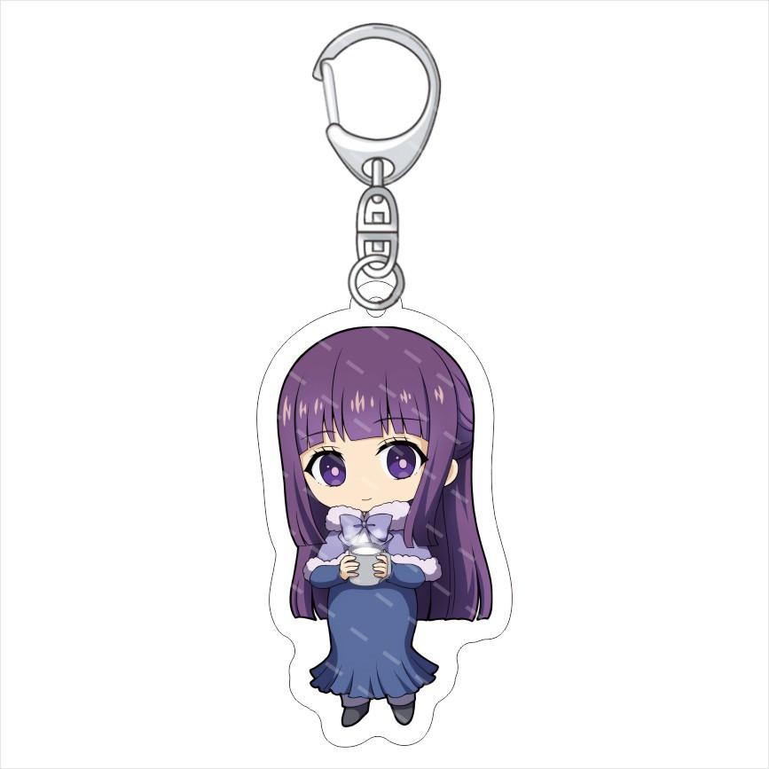 Cute Anime Frieren Beyond Journey's End Sein Frieren Fern Stark Aura Acrylic Keychain Peripherals Backpack Pendant Gift 6CM