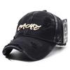 Distressed Baseball Cap Women Unisex Trendy Embroidered Letter Sun Visor Dad Hat