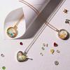Retro Personalized Photo Box Pendant Item Can Be Opened And Closed Pendant Hollow Design Transparent Box Clavicle Chain