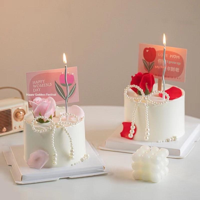 5/10Pcs Pearl Bow Cake Decoration, Suitable For Single Party, Birthday, Baptism, Wedding, Princess Themed Party Decoration