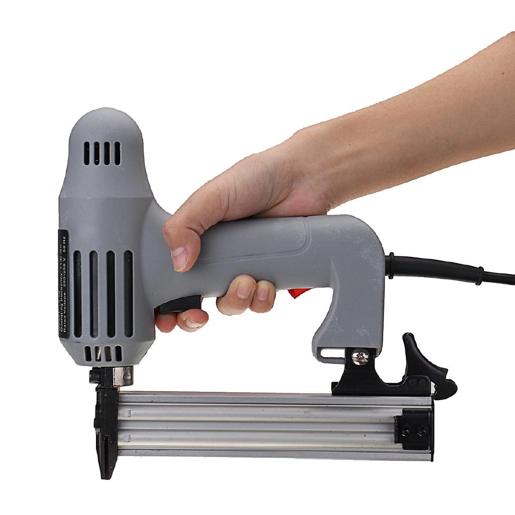 F30 Nail Electric Straight Nailer Nailing Device Woodworking Portable Grey AC 220V 1800W