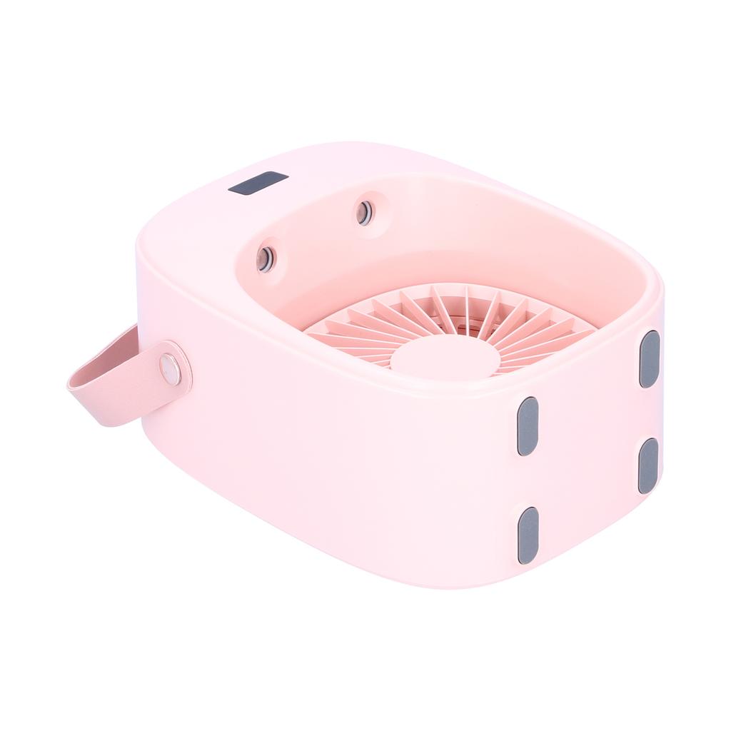 Adjustable Electric Fan Portable Spray Humidification Electric Fan for Home Outdoor DormitoryPink