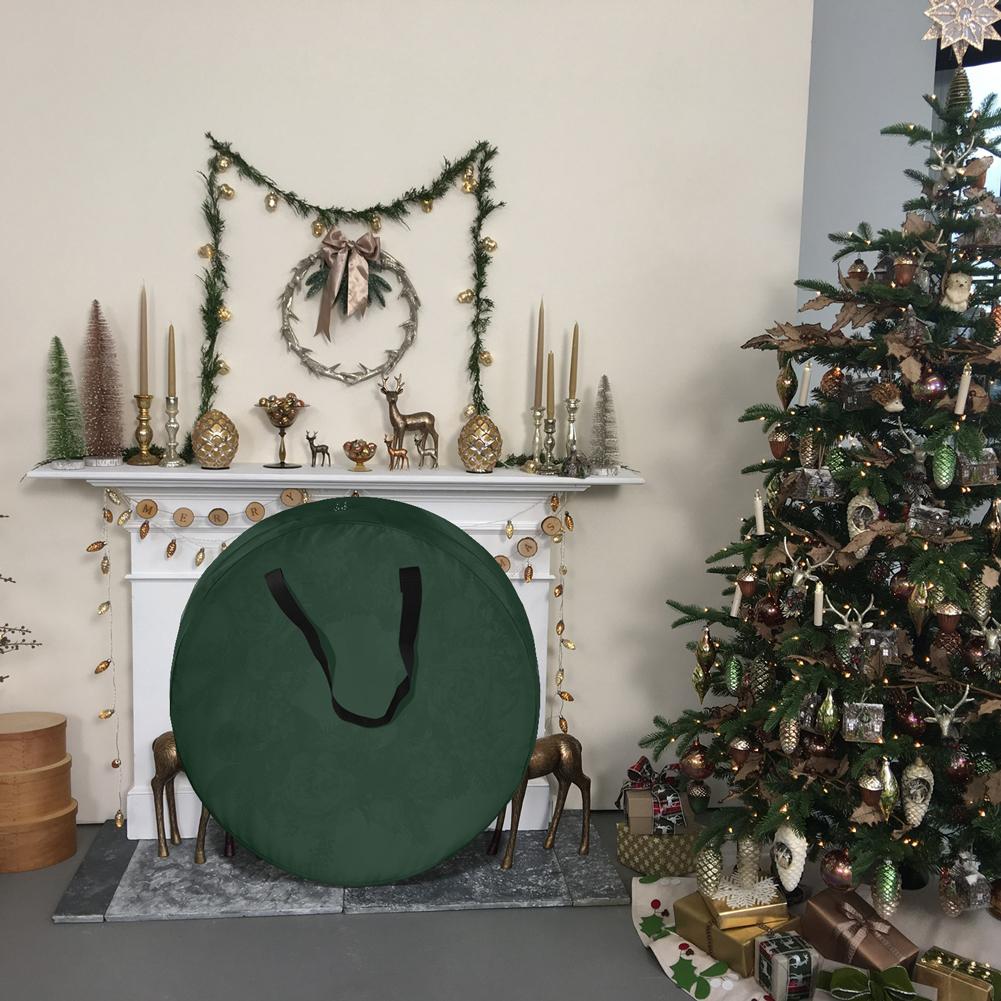 Borsa per Riporre Ghirlande 36x8 pollici Tessuto Oxford 420D Contenitore per Riporre Ghirlande di Natale per la Casa