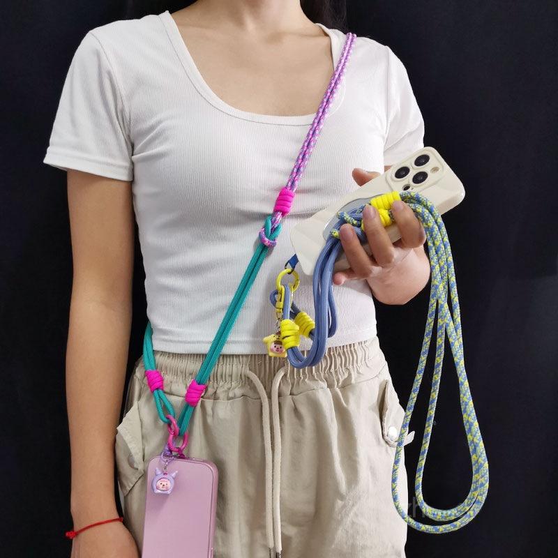 Mobile Phone Lanyard, Long, Crossbody Can Be Carried, Multifunctional, Neck Hanging, Men's and Women's Outdoor Hiking, Thick Chain Case Cover