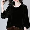 Women's Mulberry Silk Velvet Loose Top