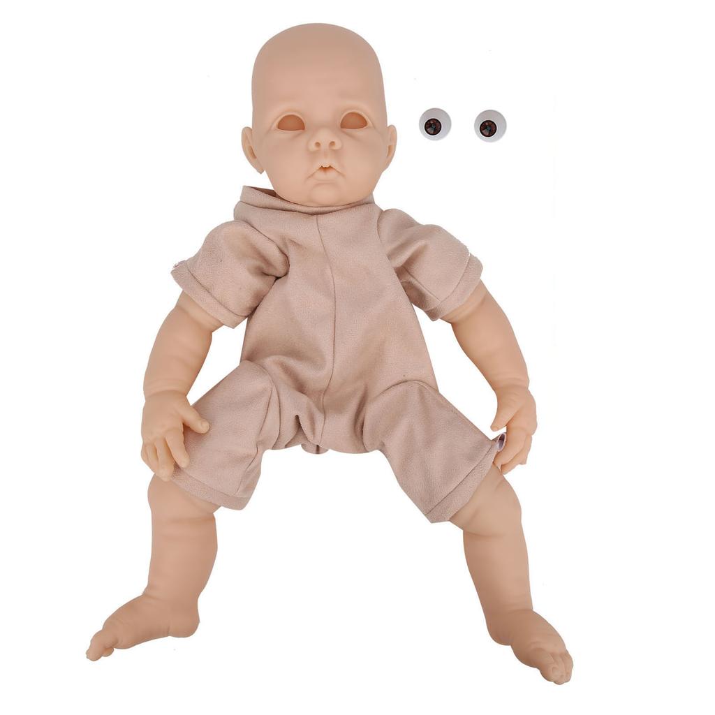 DIY Doll Parts Vinyl Reborn Doll Kit Unpainted Baby Doll Toy Accessories 22inch