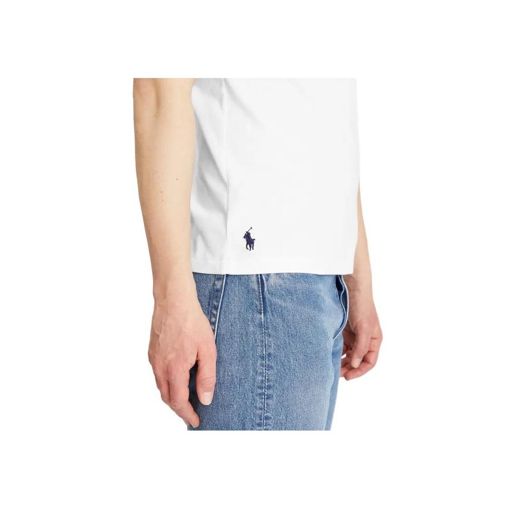 Polo Ralph Lauren Slim Fit Crew Neck T-Shirt Men Tops White 710960572-004