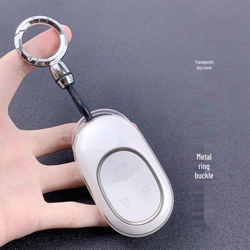 Transparente Smart Key Hülle für Nio ET7, ET5t, ES6, EC6, ES8 - Stilvolle Schutzschale für Damen & Herren