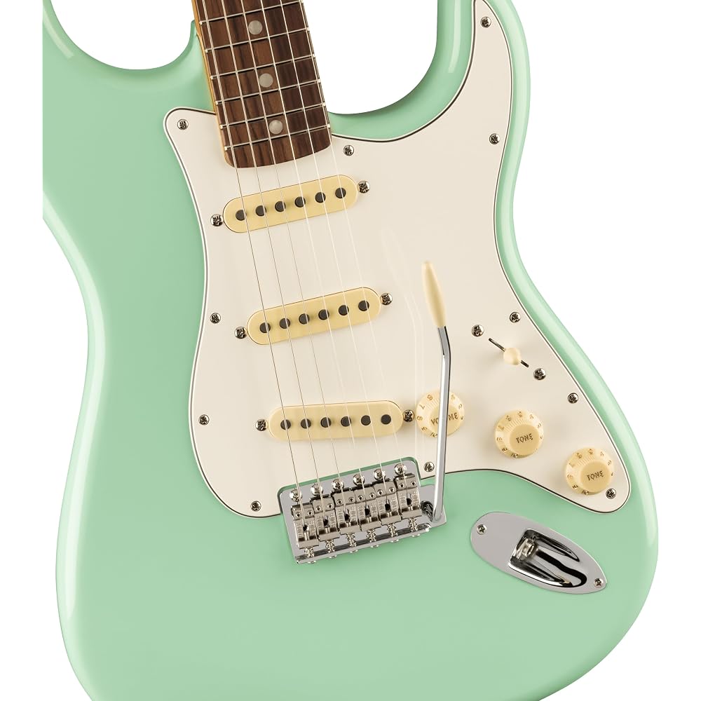 Fender Mexican Electric Guitar Vintera® II '70s Stratocaster®, Rosewood Fingerboard, Surf Green w...