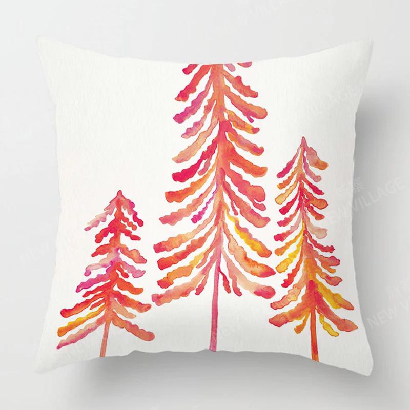 Home Decor Colorful Floral & Nature Pattern Pillow Covers Pattern Cushion Cover Suitable for Sofa Bedroom Car Pillow Cover