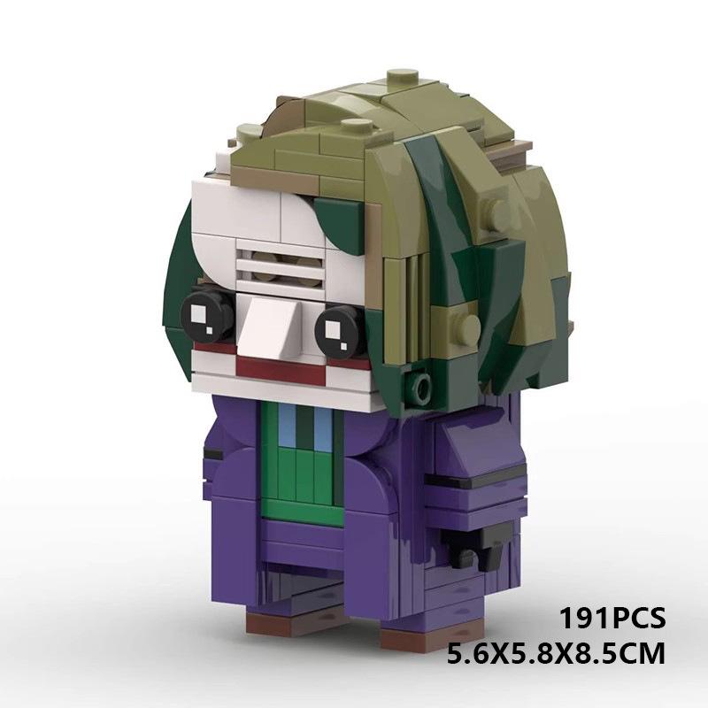 Building Block Compatible, Joker - Trench Coat, Square Head Boy, Batman Trilogy, Creative Assembly Model