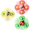 3PCS Suction Cup Spinner Toys for 1 Year Old Boy Girl|Spinning Top 12 18 Months|1 2 Year Old Boy Birthday Gift|Baby Bath Toy for Kids Ages 1-3