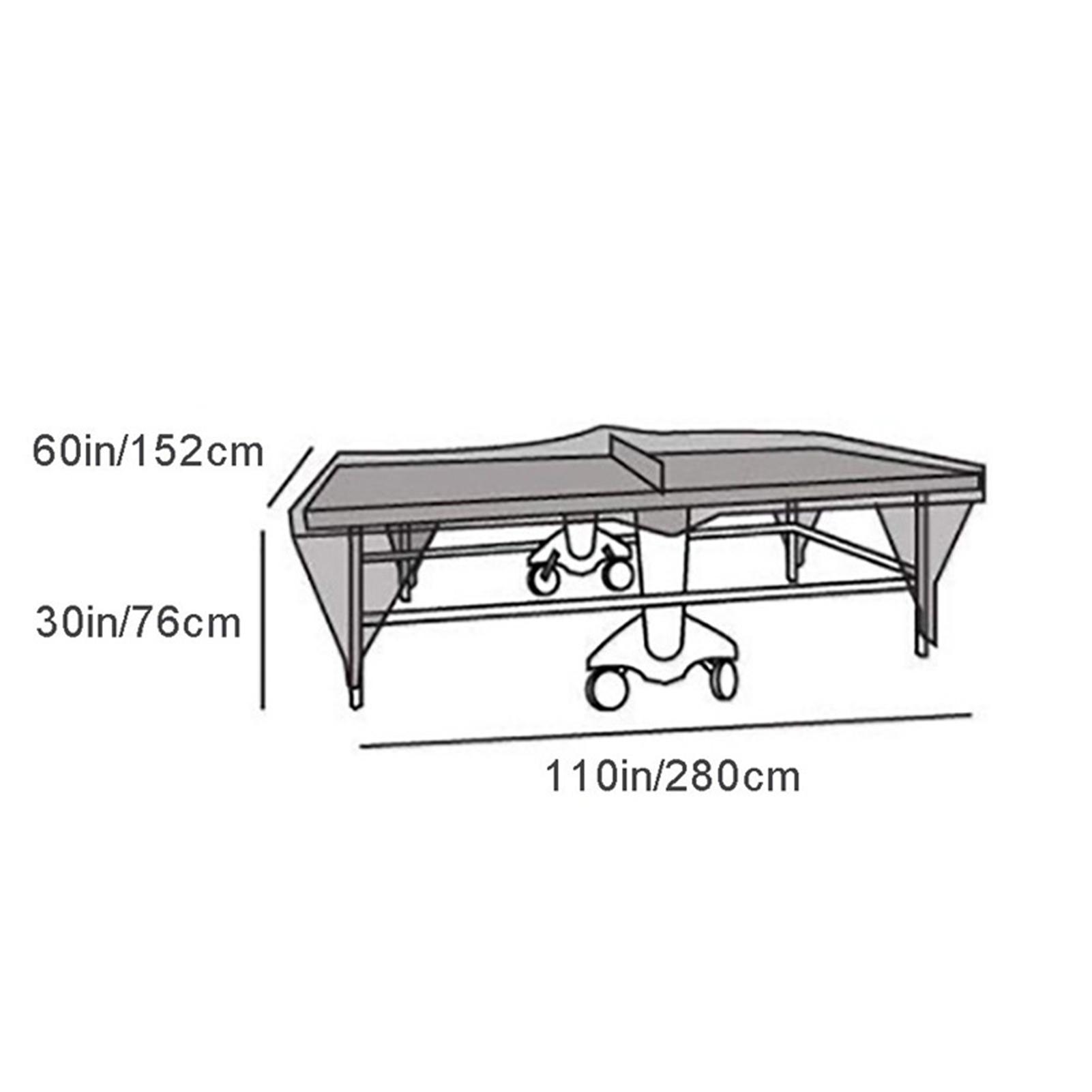 Indoor Outdoor  Pong Table Cover Water Resistant Dustproof Table Tennis Table Protective Cover