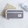 Pink Blue Grey Korean Style Pencil Case Large Capacity Pencil Pouch Ins Stationery Bag  Student