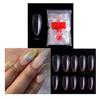 S.A.V.I Artificial False Nails 500 PCS Clear Nail Tips for Acrylic Nail/Dip Powder Nails/Poly Nail Extension Gel Nail Art DIY Home, 50/Size (Medium