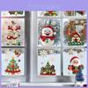 Kerst Statische Raamsticker Sneeuwpop Kerstboom Decoratieset Voor Feestdagen Raamdecoratie