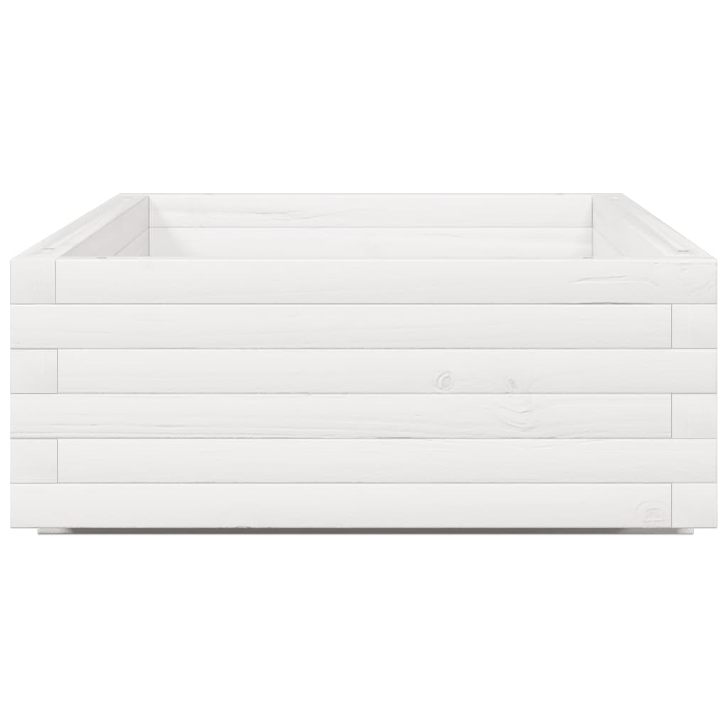 Planter Box White 110x60x26.5 cm Solid Pine Wood