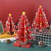 Wooden Material Christmas Tree Ornament Handmade Craft Christmas Decoration  Home