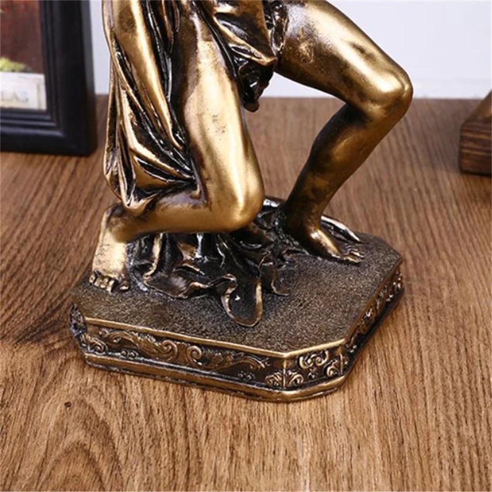Greek Atlas Statue Mythology Decoration Titans God Resin Sculpture Decorations Desktop Vintage Greek Atlas Figurine Home Decor