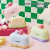 Travel Soap Case Holder Cake-shaped Soap Tray Decorative Soap Dish Portable Soap Container for Camping Gym Bathroom