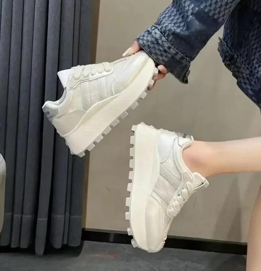 Fashion Sneakers Women's Sports Shoes Casual Lightweight Thick Soled Dad Shoes Thick Soled Shoes Platform Sneakers Women