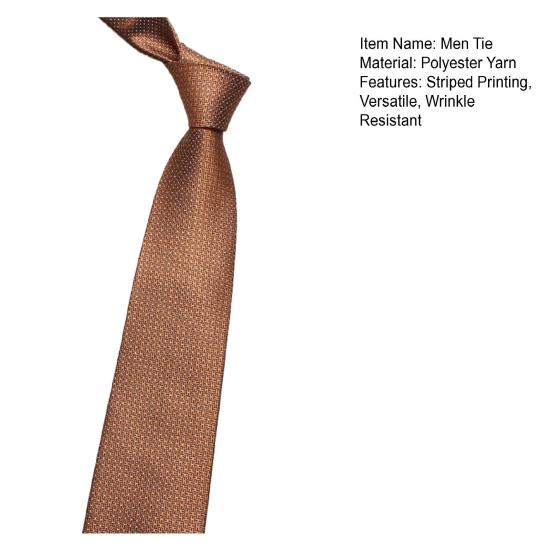 Men Tie Formal Striped Spotted Print Groom Wedding Tie Business Wear Clear Pattern Pointed Office Banquets Necktie