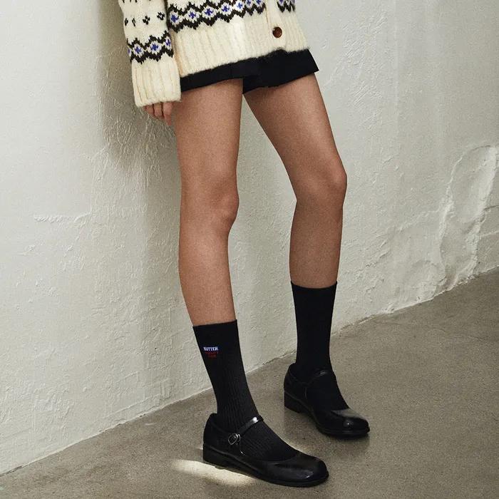 Butter Long Socks (Black)