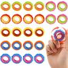 6Pcs Sensory Toys Fidget Rings For Kids Finger Spinner Rotating Anxiety Relief  Adhd Quiet Stress Relieve Gifts