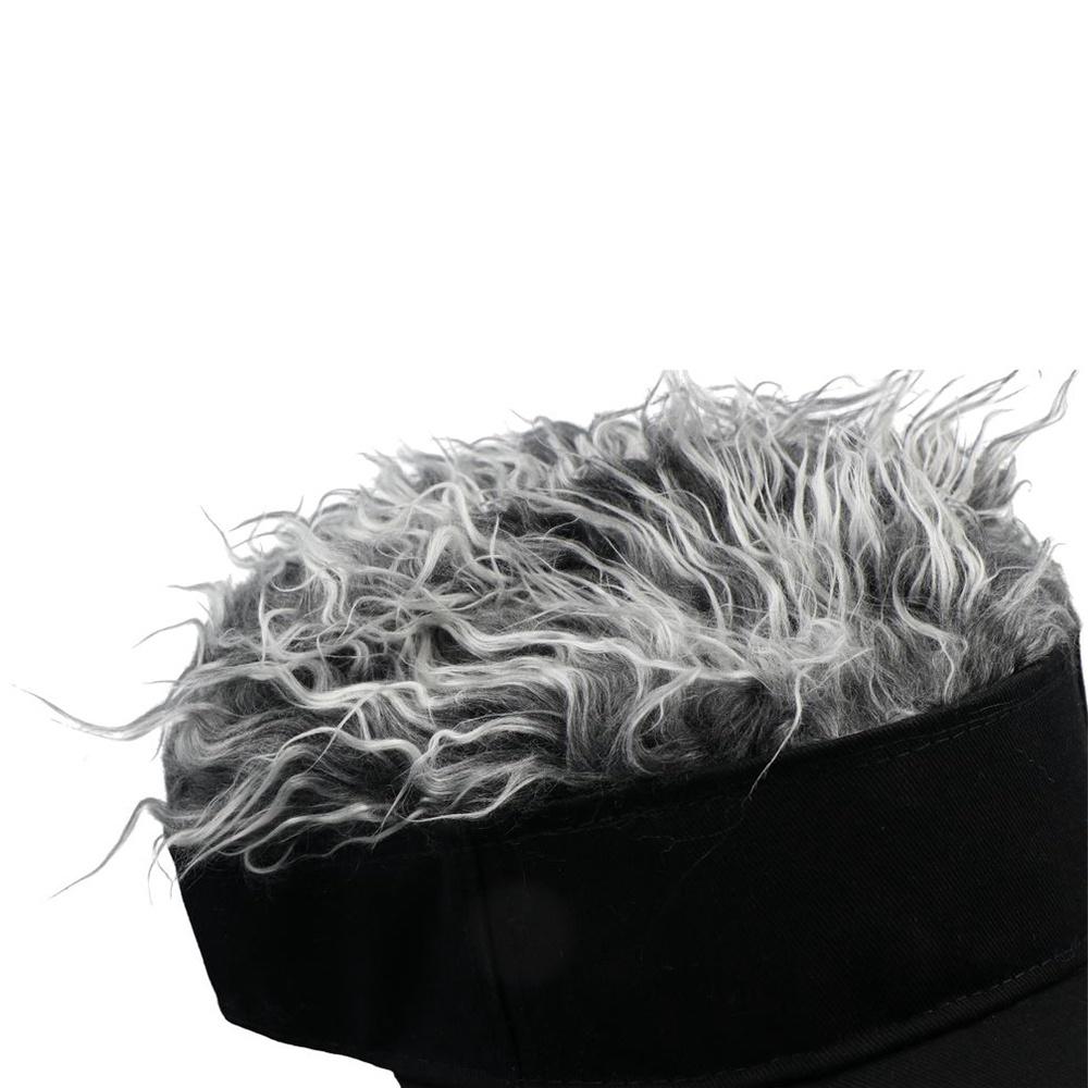 Fluffy Brown Wig Golf Baseball Cap Baseball Cap With Spiked Hairs Wig Fake Hair Hat Fun Toupee Hats