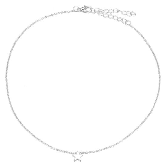 Fashion Women Star Charm Pendant Alloy Chain Necklace Wedding Party Jewelry Gift