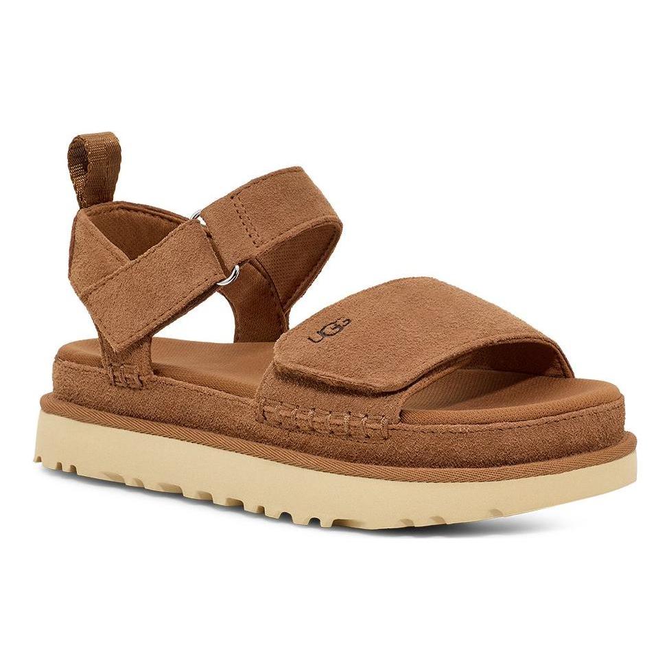 New UGG Goldenstar Platform Sandal Chestnut Women's 1136783-CHE